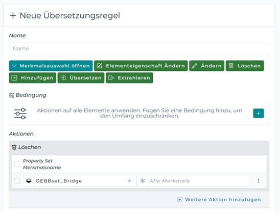 Löschaktion für ein vollständiges PropertySet
