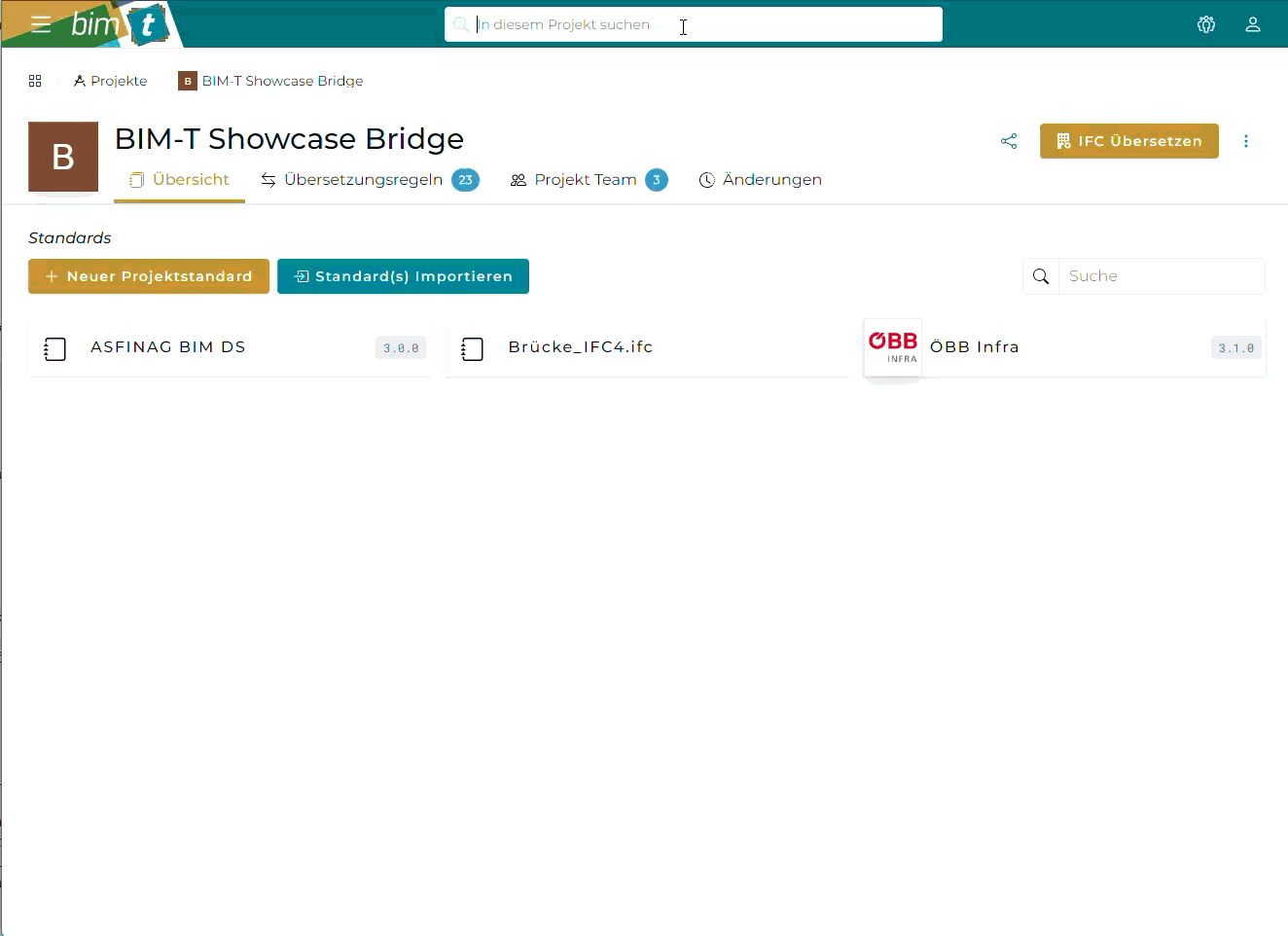 Kontextabhängige Suche in bim-t